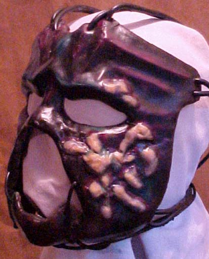 wrestling mask left side of the mask
