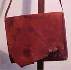 leather satchel rough look 