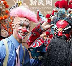 Gautham clowning in China