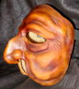 Elderly lady of the Commedia dell'Arte mask.  Side view