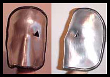 Silver science fiction mask