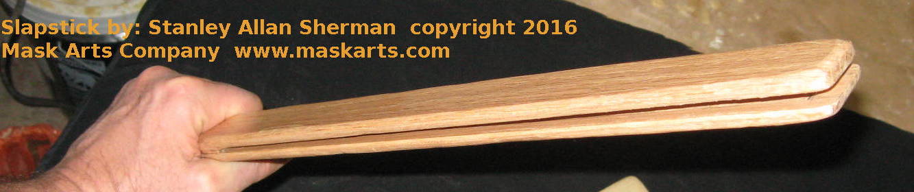 wooden Slapstick for Commedia dell'Arte - made to order 